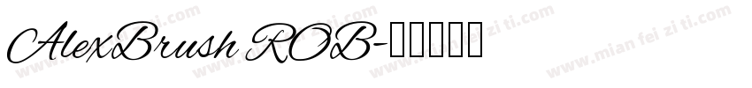 AlexBrush ROB字体转换
